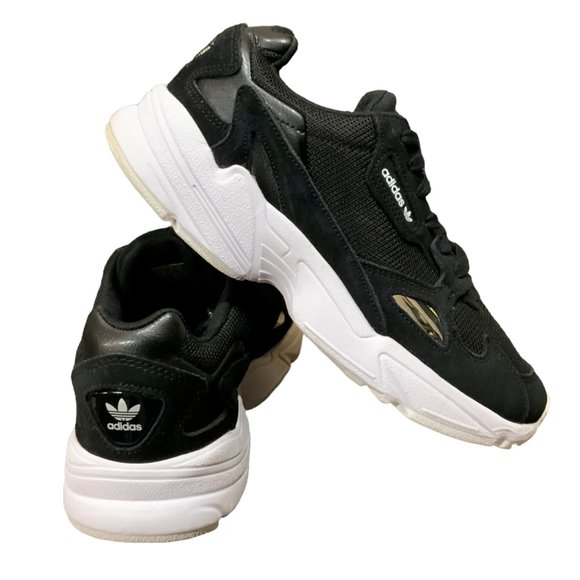 adidas | Shoes | Adidas Falcon Womens Shoes 8 Low Top Athletic B2829 Black  Walking Sneakers Run | Poshmark